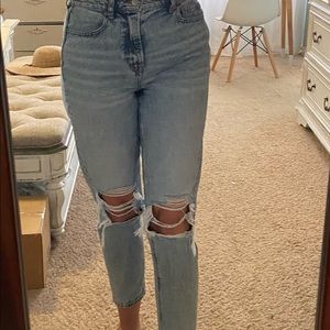 American Eagle high rise mom jean